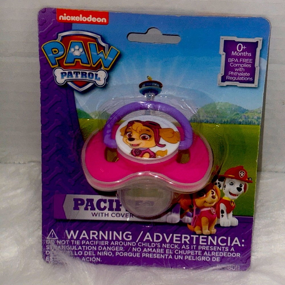 Paw Patrol BPA FREE Pacifier SKYE Binky Soother Gift Baby NWT